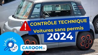 Actus du 161223  CONTRÔLE TECHNIQUE pour les voitures sans permis ⚠️ [upl. by Durston]