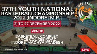 Quarter final Madhya Pradesh vs Tamilnadu Girls Match 37th Youth National Basketball Championship [upl. by Ynnod]