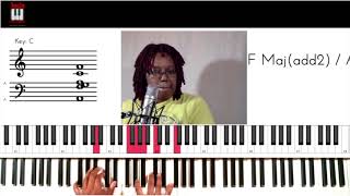 Jada on Piano Major and Minor Chromatic Walkdowns [upl. by Annovy]