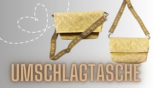 Umschlagtasche nähen Foldoverbag nähen [upl. by Anselme840]