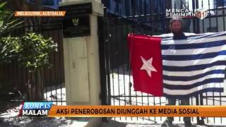 Dua Pria Ini Terobos Kedubes Indonesia Kibarkan Bendera Papua [upl. by Hege]