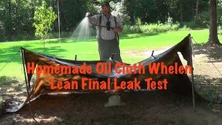 Homemade Oil Cloth Whelen Lean To Tent PT 5 [upl. by Esille]