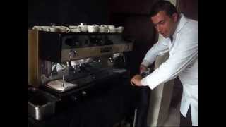 BARISTA Mario Andres Prieto latte art SENA [upl. by Erbua]