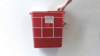 3 Gallon Rotary Lid Sharps Container [upl. by Monty]