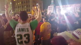 Cavs Game 7 Fan Reaction last minute [upl. by Sosthenna]