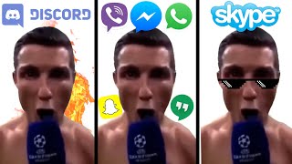 Cristiano Ronaldo Siuu but Social Media ringtones [upl. by Diskin]