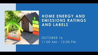 Home Energy and Emissions Ratings and Labels [upl. by Ennoitna]