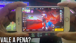 IPHONE 7 NO FREE FIRE VALE A PENA EM 2024 TESTEI TUDO NO MAXIMO [upl. by Nosmirc]