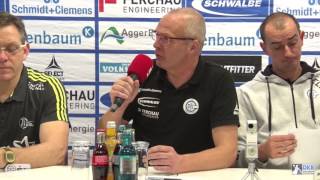 VfL Gummersbach  THW Kiel 2329 Pressekonferenz [upl. by Aniuqal175]