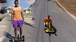 Practice to ride two wheel self balancing vehicles w Colazsmithtv [upl. by Yenitsed]