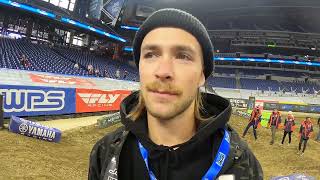 Guillaume St Cyr  2023 INDY SX Track Walk with New Team [upl. by Jolynn]