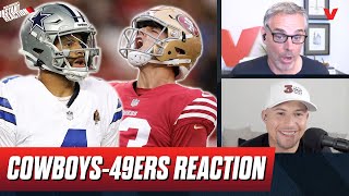 Cowboys49ers Reaction Brock Purdy outduels Dak Prescott JetsBroncos  Colin Cowherd NFL [upl. by Einallem500]