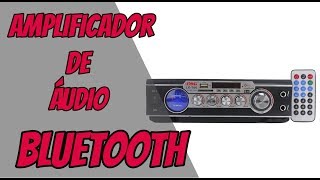 Amplificador de Áudio 2 Canais Bluetooth Lelong 706 Arandelas TioChicoShop [upl. by Muhan]