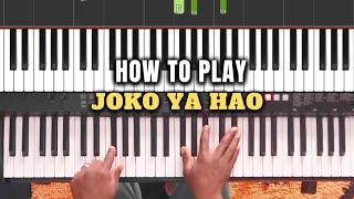 The easy way to play 🎹  joko ya hao e bobebe  LearnwithMbulelo  lessons [upl. by Bigelow]