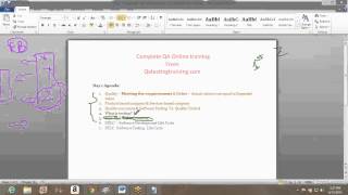 QA online Training videos Day 1 QA Manual testing training videos  Software testing videos [upl. by Anthia]