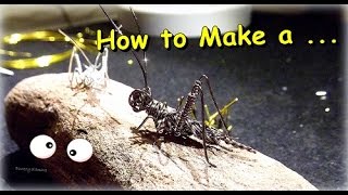 1 parte Como Hacer quotGrillo en Alambrequot  How to Make aquotWire Cricketquot  By Puntoy Alambre [upl. by Alleris772]