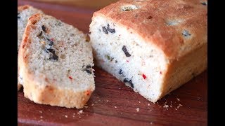 Olive bread recipe  how to make bread  bread recipe with olives [upl. by Leong]