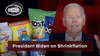 President Biden Discusses Shrinkflation [upl. by Gnaw117]