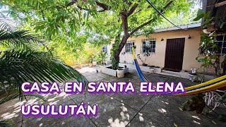 Se Vende Casa en El Centro Santa Elena Usulután con patio grande y jardín 160000 T 503 72998557 [upl. by Jeffy]