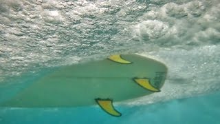 Surfing From Below  Encuentro Beach Cabarete Dominican Republic [upl. by Drexler]