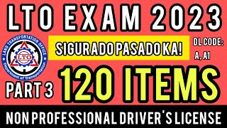 LTO NON PROFESSIONAL EXAM REVIEWER 2023  PART 3  CODE AA1 TAGALOG UPDATED [upl. by Hooper]