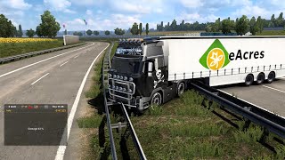 Reckless Delivery 302  20t Milk  Volvo FH16  Euro Truck Simulator 2 Gameplay  High Speed [upl. by Ardnusal]