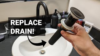 How to Replace a Bathroom Sink Drain [upl. by Lauree370]