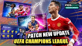 PATCH UCL TERBARU  BEST PATCH PES MOBILE 2022  v570 NEW UPDATE [upl. by Ahsekel]