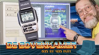 Casio BZX20 PC Unite databank watch serial connection to Pentium 4 [upl. by Aillimat303]