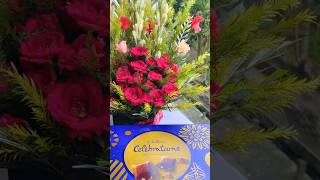 Cadbury celebrations unboxing rose bouquetshortsflowerscadburychocolate dairymilk loveviral [upl. by Etirugram]