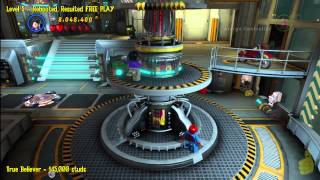 Lego Marvel Super Heroes Level 5 Rebooted Resuited  FREE PLAY All Minikits amp Stan In Peril  HTG [upl. by Web416]