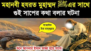 হযরত মুহাম্মদ সঃ এর সাথে গুই সাপের কথা বলার খুব সুন্দর ঘটনা  বিশ্বনবীর চমৎকার  Muhammad sw story [upl. by Ahrat526]