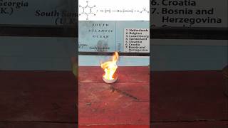 Burning of Benzene🧪 [upl. by Rehnberg527]