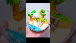 DIY Animal Crossing New Horizon Terrarium  Polymer clay [upl. by Suh]