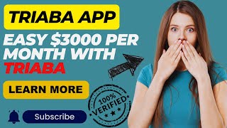 Triaba App  Easy 3000 Per Month With Triaba In 2024 [upl. by Largent]