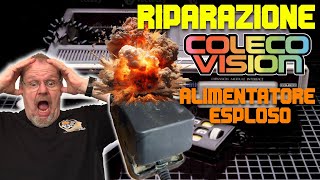 SH198  Riparazione COLECOVISION  Alimentatore Esploso [upl. by Alisan]