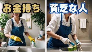 【風水】 トイレ掃除がこんなに違う！お金持ちと貧乏な人の違い 5選 [upl. by Leonie]