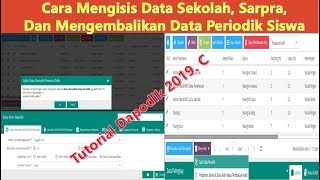 Cara Mengisi Data Sarpras Sekolah Siswa Dengan Cepat Di Dapodik Panduan Dapodik 2019C Step 4 [upl. by Ettevram]