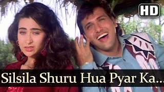 Silsila Shuru Hua Pyar Ka HD  Dulaara Songs  Govinda  Karisma  Alka Yagnik  Udit Narayan [upl. by Hump]