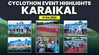 Cyclothon 2022 Promoting Health Environment and Fuel Conservation  Karaikal Highlights [upl. by Eeraj721]