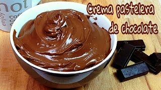 Crema pastelera de chocolate para relleno  Mi tarta preferida [upl. by Butte]