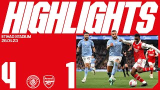 HIGHLIGHTS  Manchester City vs Arsenal 41  Premier League [upl. by Pelmas]