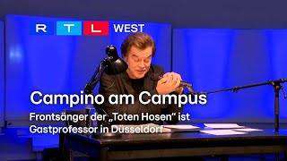 Campino am Campus quotTote HosenquotFrontsänger ist Gastprofessor in Düsseldorf  RTL WEST 02042024 [upl. by Idelia73]