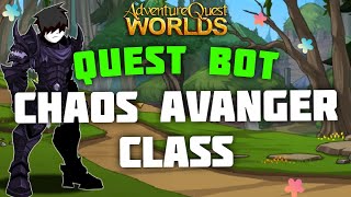 AQW  CHAOS AVENGER CLASS QUEST BOT AND INSIDE THE CHAOS AVENGER CLASS SHOP GRIMOIRE AND GRIMLITE [upl. by Arodoet]