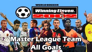 PS1 Winning Eleven 2002ISS2002 All Goals [upl. by Yrrah87]