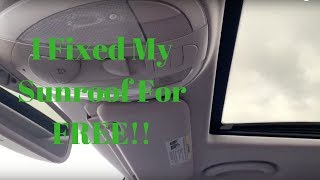 Reset W211 Mercedes Sunroof [upl. by Michigan]