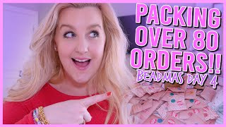 PACKING OVER 80 ORDERS 💌📦📫 How I Pack Orders For My Small Business BEADMAS Day 4 [upl. by Opalina]