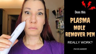 PLASMA MOLE REMOVER PEN REVIEW amp DEMO I Does it really remove freckles skin tags and moles [upl. by Lilyan]