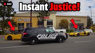 WHEN COPS ARE ON TIME  Instant Justice amp Instant Karma USA [upl. by Ogirdor]