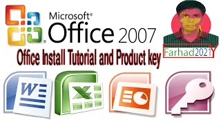 How to install Microsoft Office 2007 Full version amp Get Product key or Serial key  Farhad2021y [upl. by Warder]